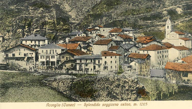 Acceglio 1914 ca
Edizioni Turra - Collezione Roberto Peano Cuneo