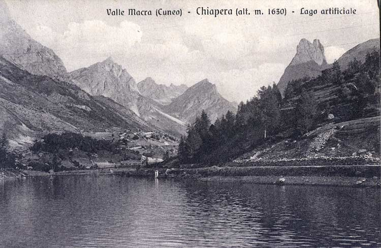 Lago artificiale di Saretto, 1926
Edizioni Fresia - Collezione Roberto Peano Cuneo