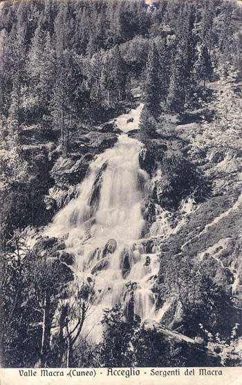 Cascate presso le Sorgenti del Maira, 1936
Collezione Roberto Peano Cuneo